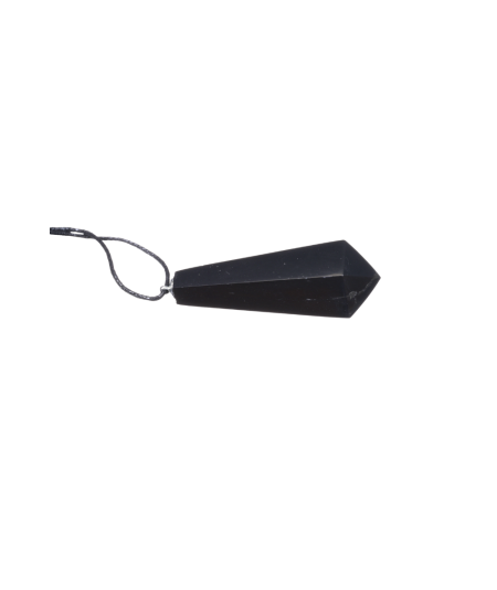 Photo d'un pendentif pointe en shungite
