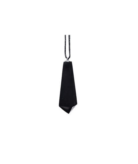 Photo d'un pendentif pointe en shungite