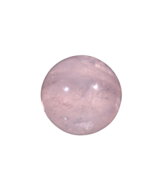photo d'une sphère en quartz rose