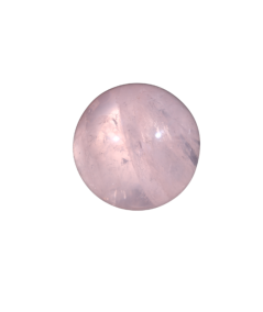 photo d'une sphère en quartz rose