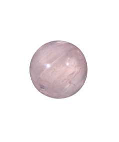 photo d'une sphère en quartz rose