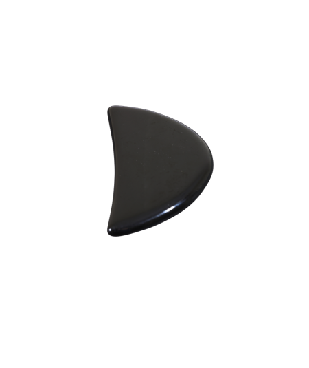 Photo d'une demi-lune en obsidienne oeil céleste