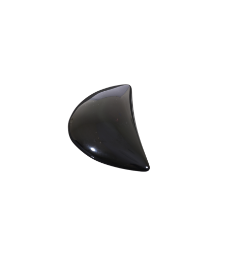 Photo d'une demi-lune en obsidienne oeil céleste