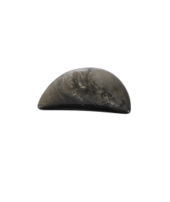Photo d'une demi-lune en obsidienne dorée