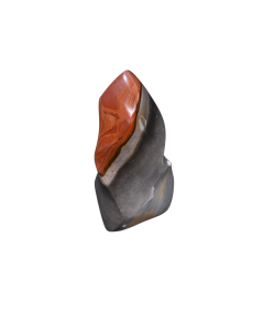 Image de flamme polie en jaspe polychrome