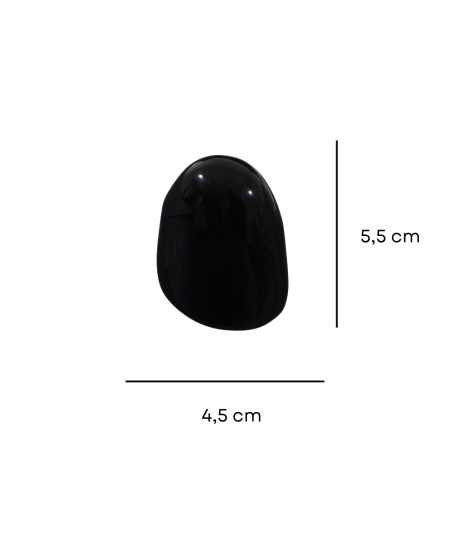 Photo d'une forme libre en obsidienne oeil celeste