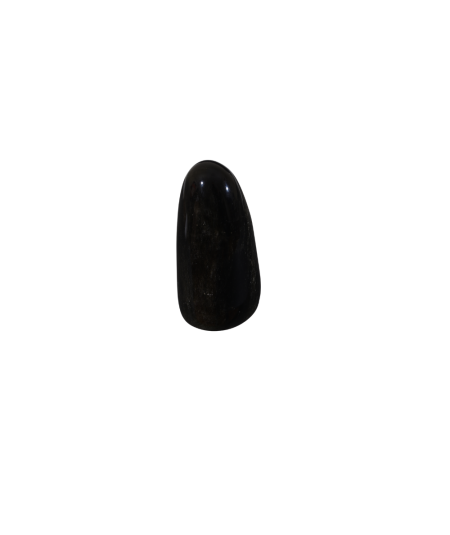 Photo d'une forme libre en obsidienne dorée