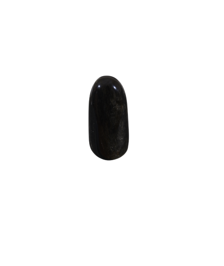 Photo d'une forme libre en obsidienne dorée