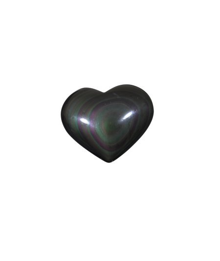 image de coeur à poser en obsidienne oeil céleste