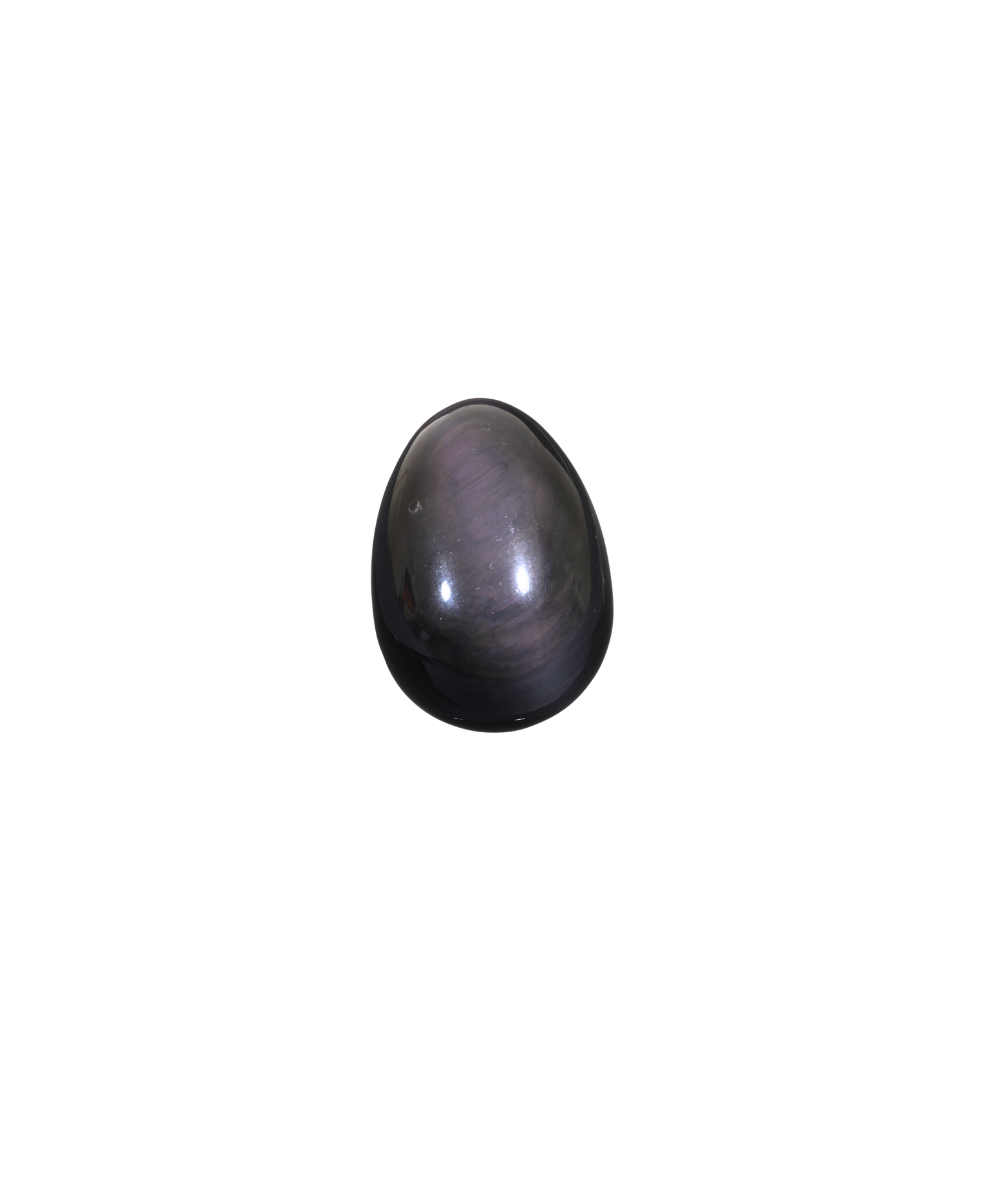 Image d'un oeuf en obsidienne oeil celeste
