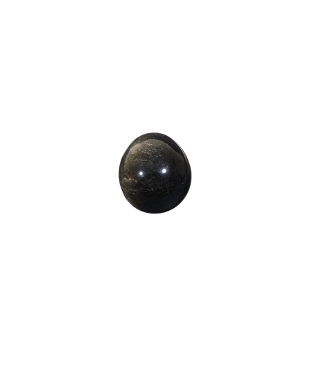 Image d'un oeuf en obsidienne argentée