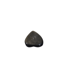 Image d'un coeur en obsidienne dorée