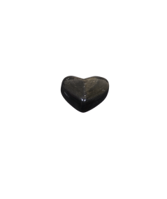 Image d'un coeur en obsidienne dorée