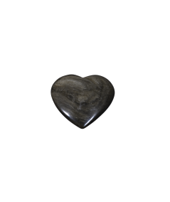 Image d'un coeur en obsidienne dorée