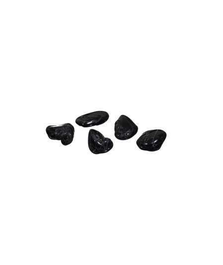 Image de pierres roulées en tourmaline noire Image de pierres roulées en tourmaline noire