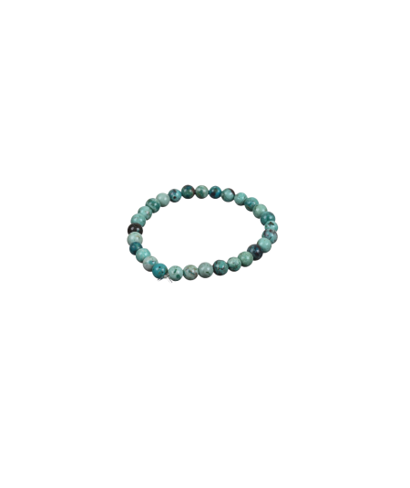 Photo d'un bracelet 6mm en turquoise du pérou