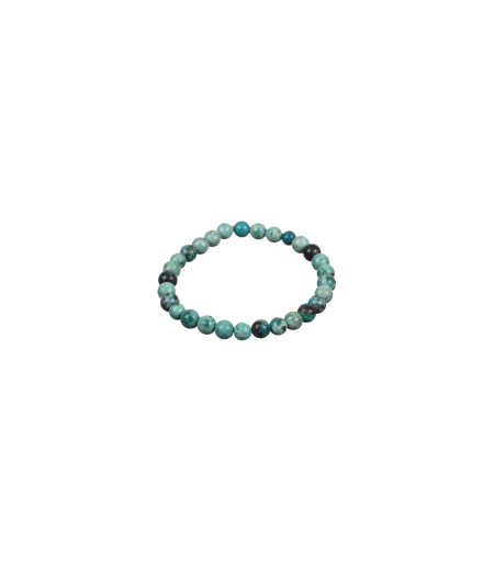 Photo d'un bracelet 6mm en turquoise du pérou