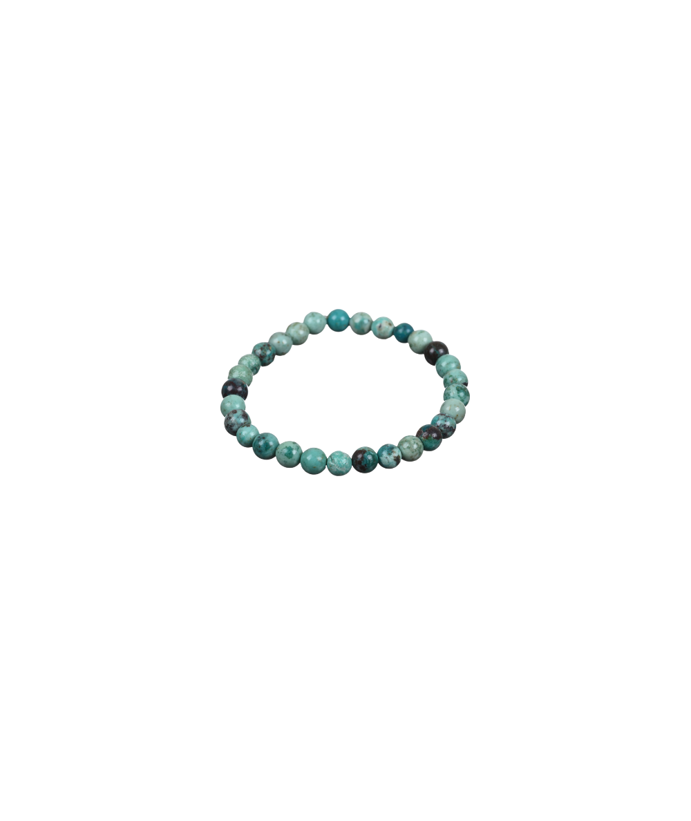 Photo d'un bracelet 6mm en turquoise du pérou