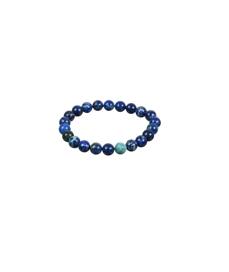 Photo d'un bracelet en azurite malachite