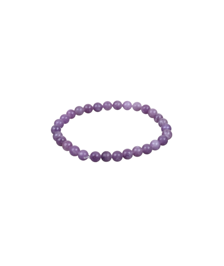 Photo d'un bracelet en lepidolite