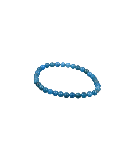 photo d'un bracelet en apatite bleu