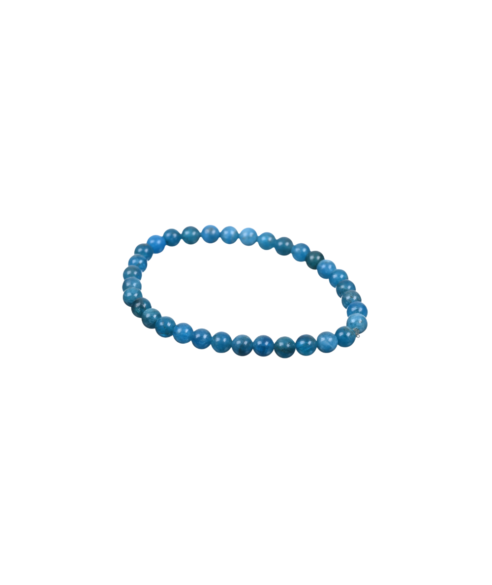 photo d'un bracelet en apatite bleu