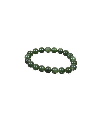 Photo d'un bracelet de 8mm en jade nephrite