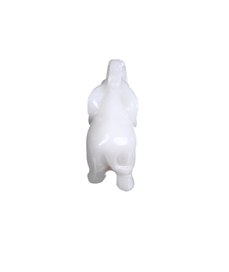 photo d'un éléphant en jade blanc