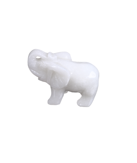 photo d'un éléphant en jade blanc