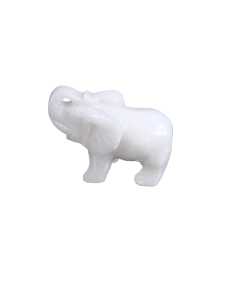 photo d'un éléphant en jade blanc