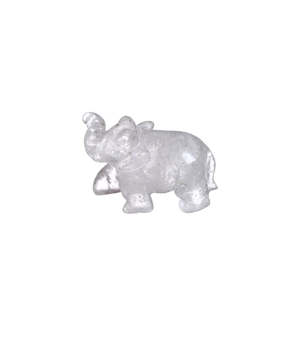 Photo d'un elephant en cristal de roche