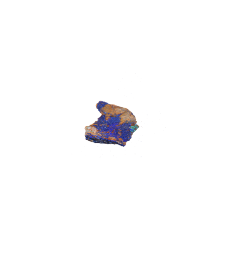 Photo d'une azurite sur roche