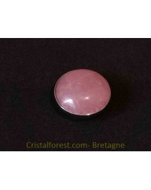 Cabochon - Quartz rose clipsable 