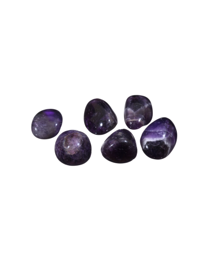 Photo de pierres roulées en améthyste