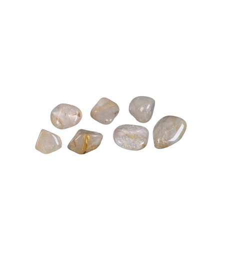 Image de pierres roulées en quartz rutile