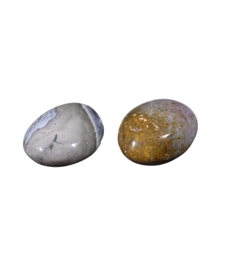 Photo de galet en jaspe ocean