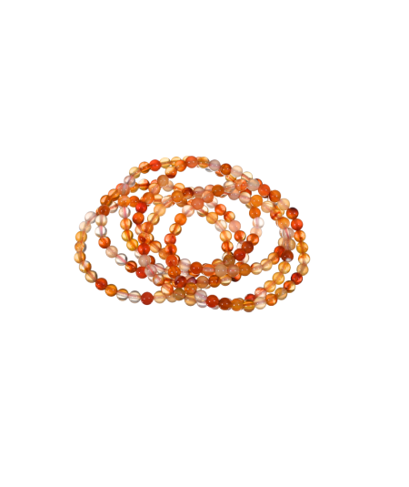 Cornaline - Bracelet Boules - Taille Enfant