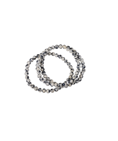 Jaspe Dalmatien - Bracelet Boules Enfant