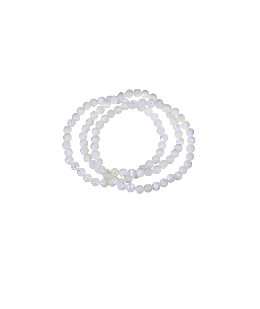 Image de bracelets boules en nacre