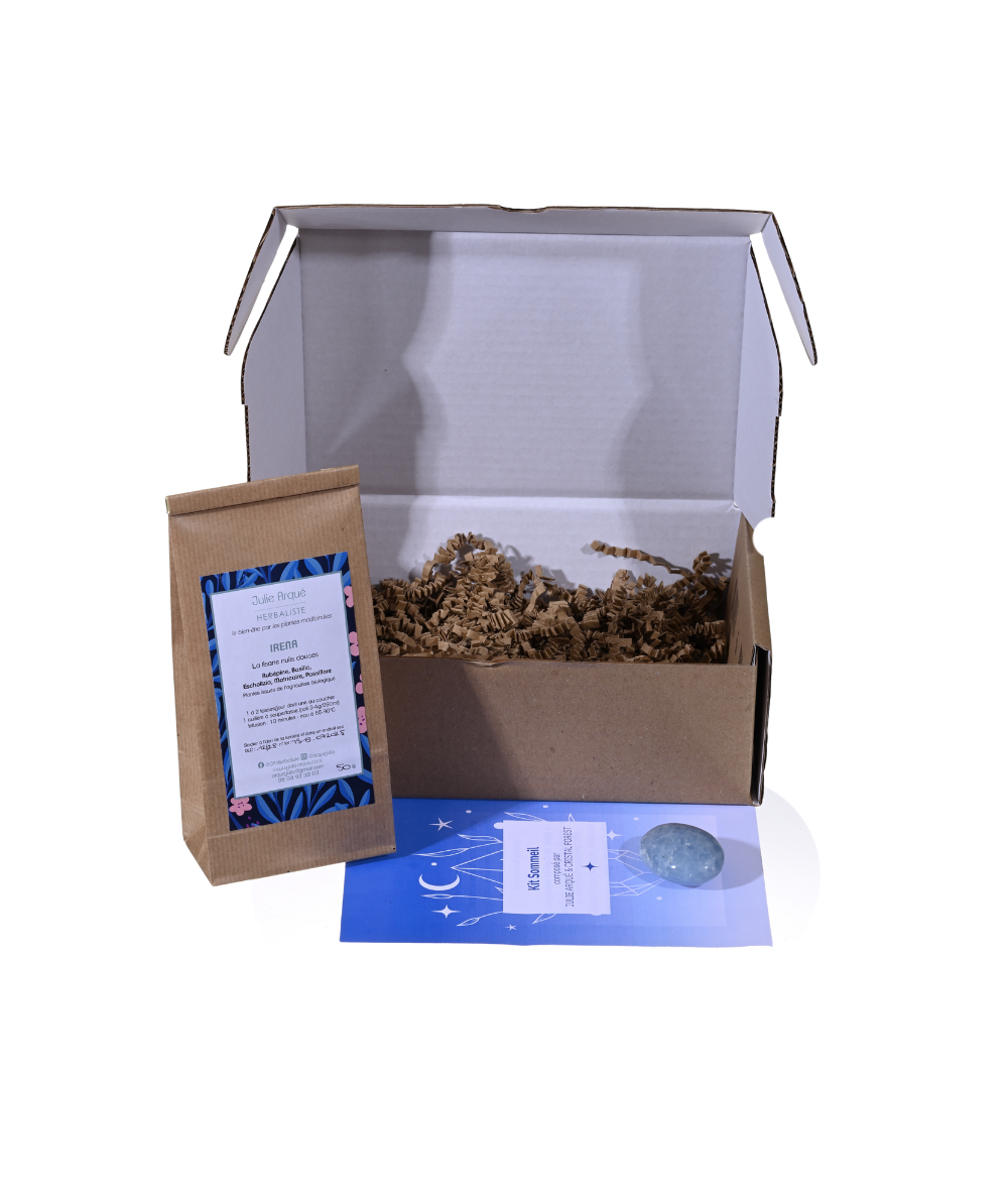 Image du coffret sommeil (tisane et pierres)
