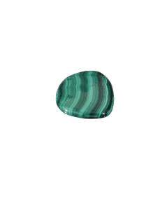 Image d'un galet plat en malachite
