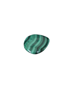 Image d'un galet plat en malachite
