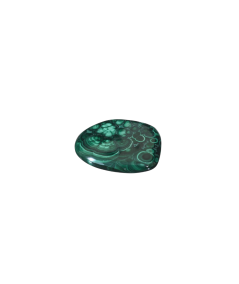 Image d'un galet plat en malachite