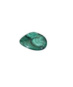 Image d'un galet plat en malachite