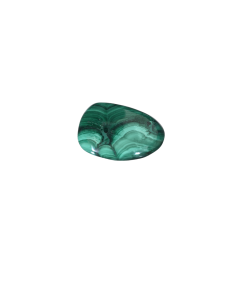 Image d'un galet plat en malachite