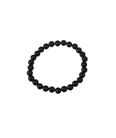 Photo de bracelet en obsidienne noire