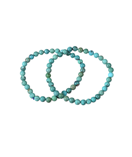 Image d'un bracelet boules en turquoise du tibet