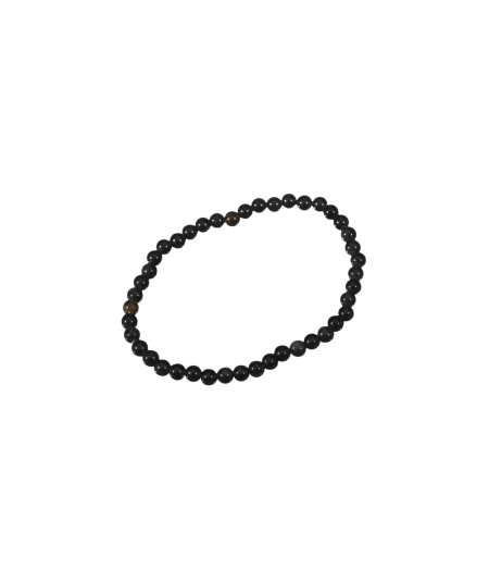 Image d'un bracelet en obsidienne dorée