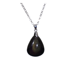 Image d'une pendentif en obsidienne oeil céleste