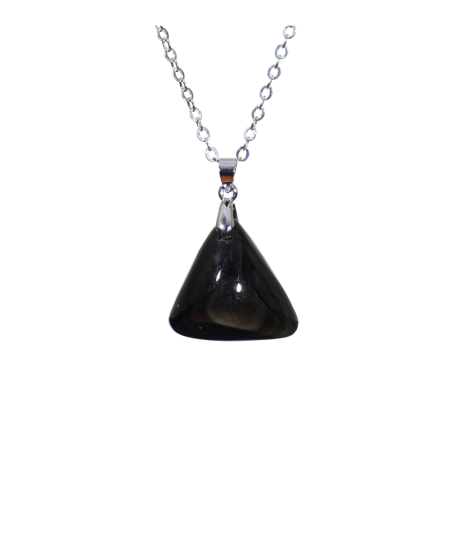 Image d'une pendentif en obsidienne oeil céleste